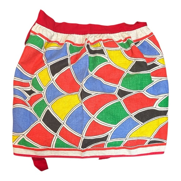 Vintage geometric apron - Picture 4 of 5